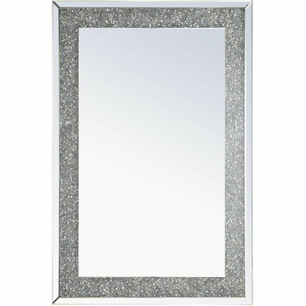 Doba-Bnt 31.5 in. Modern Rectangle Crystal Mirror, Clear SA2219247